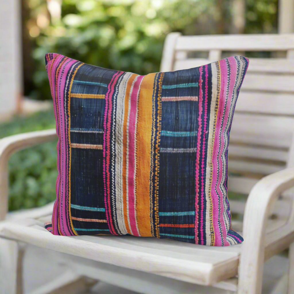 Chinchero Stripe – Luxury Outdoor Pillow by SmithHönig SmithHönig
