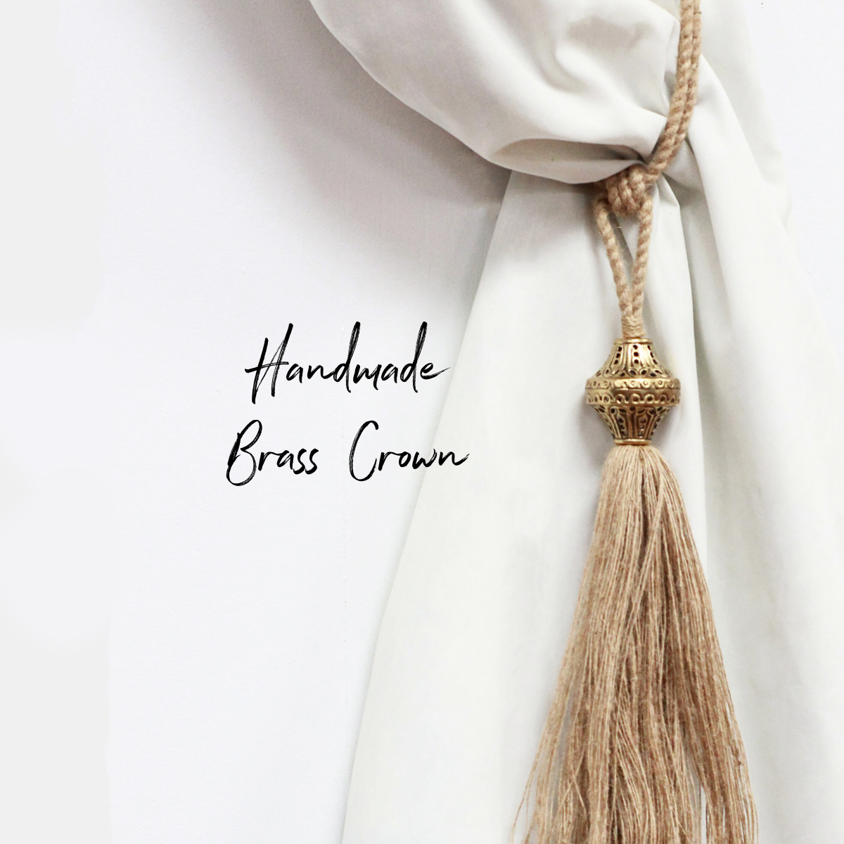 Drapery Tieback Tassel Jute SmithHönig
