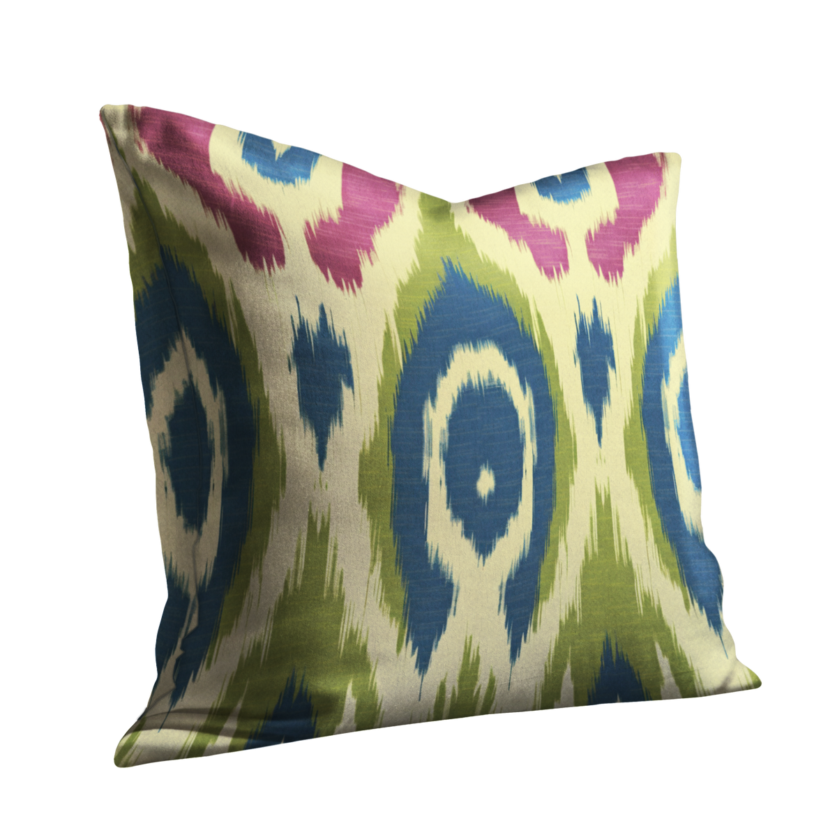 Plum and Teal Ikat Print Pillow SmithHönig