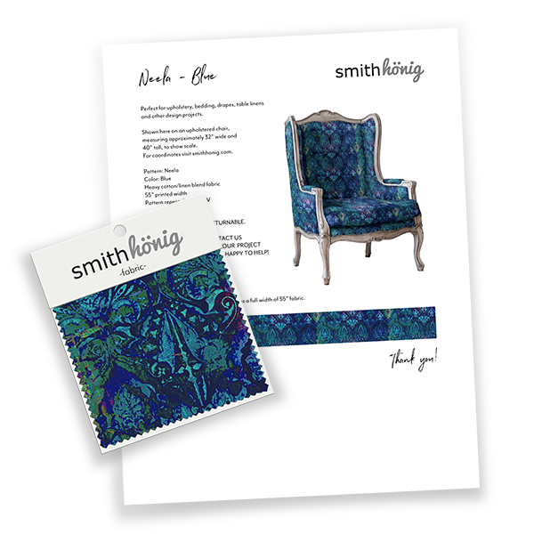 Decorating On the Go with a Paint and Fabric Swatch Kit - Blue i Style