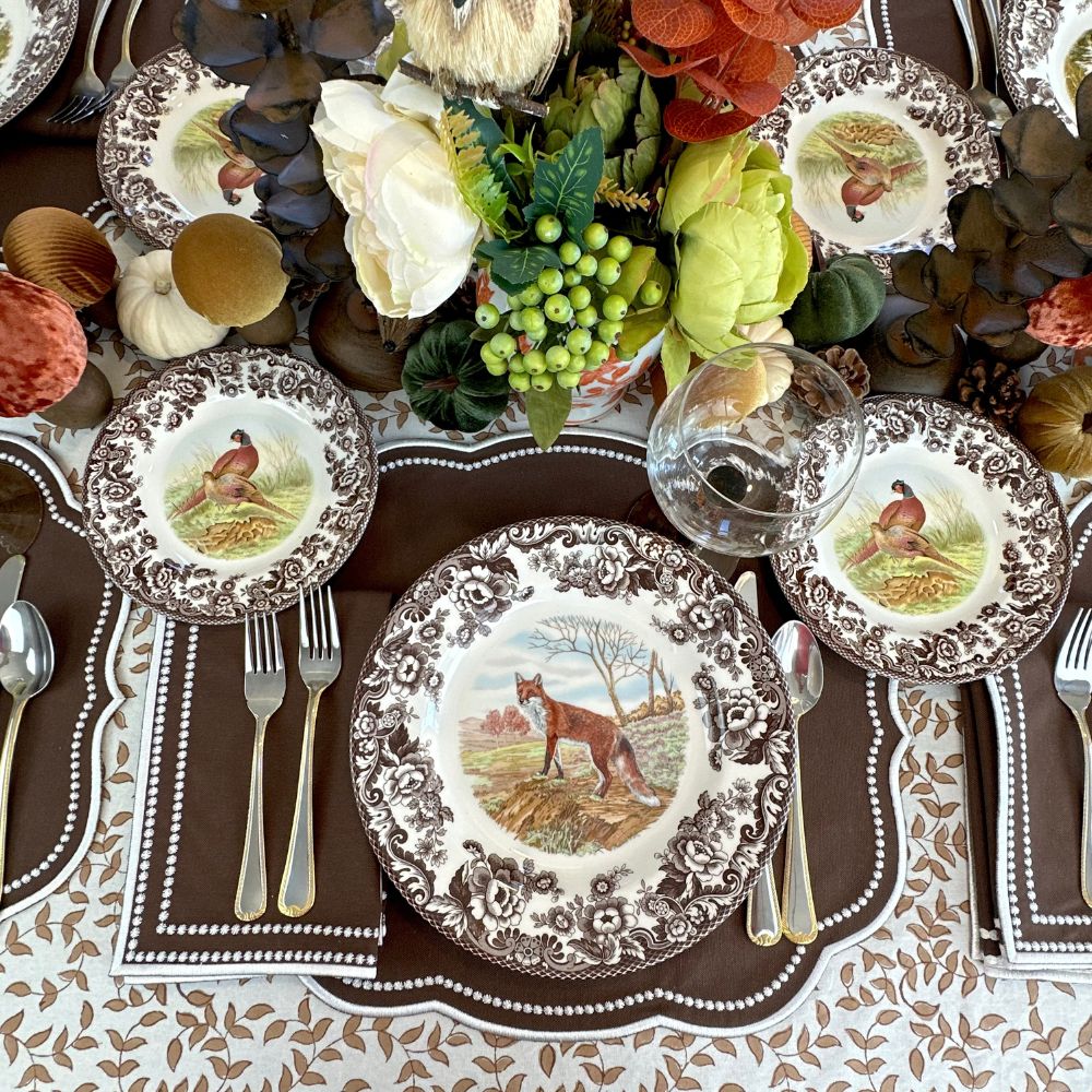 THE SCALLOPED NAPKIN (COCOA) - SET main image 1