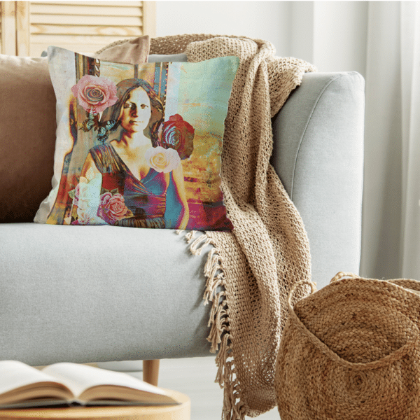 Woman Portrait Luxury Pillow - Villa Verona