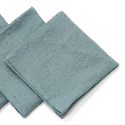 Sage Washed Linen Napkins Set of 4 - Soft, Durable & Eco-Friendly