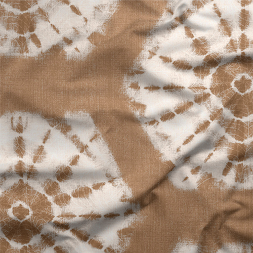 Brown Shibori Tie-Dye Fabric Exclusively by SmithHönig