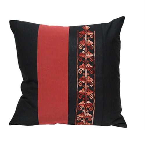 Rust Bedouin Hand Embroidered Pillow