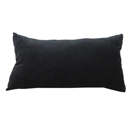 Black Velvet / Tibetan Band Pillow