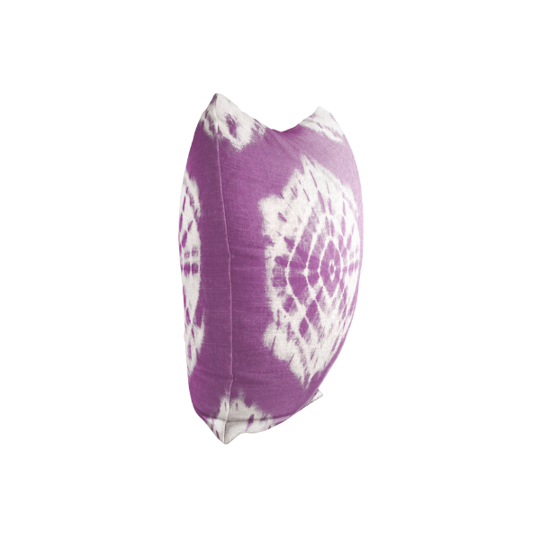 Purple Tie Dye Pillow - Shibori Berry