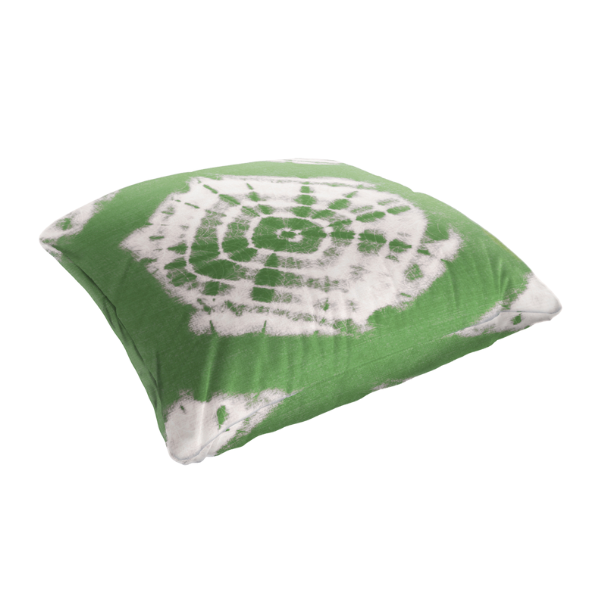 Tie Dye Green Shibori Luxury Pillow - Shibori Moss