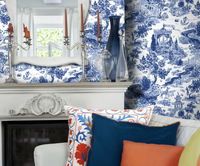 Just Dropped - Toile Wallpaper!