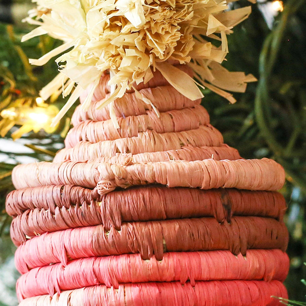 Pink Basket Ornament - Uganda