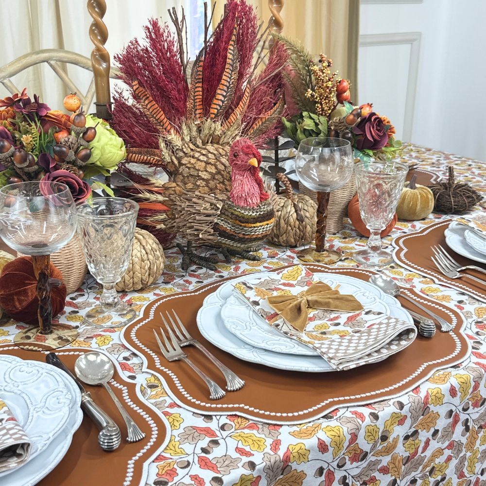 Charlotte Placemat - Light Cocoa Vegan Leather (Set of 4)