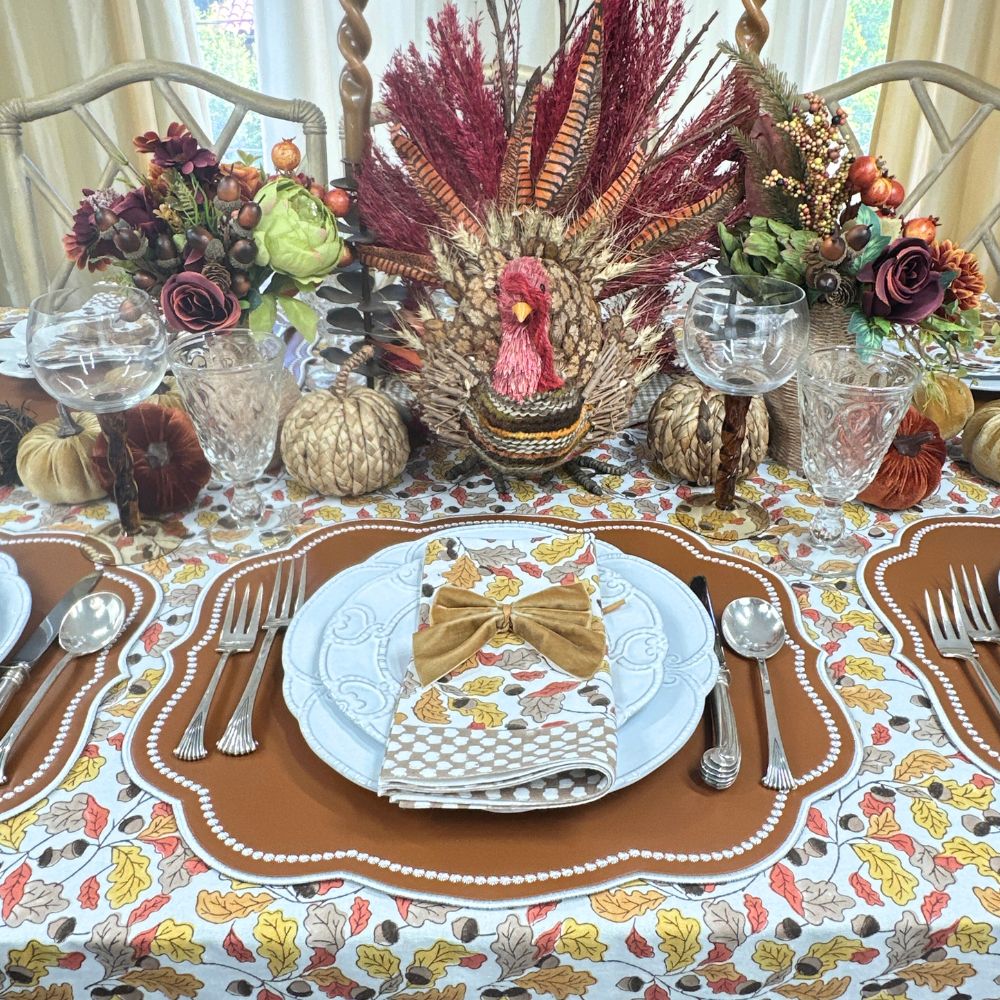 Charlotte Placemat - Light Cocoa Vegan Leather (Set of 4)