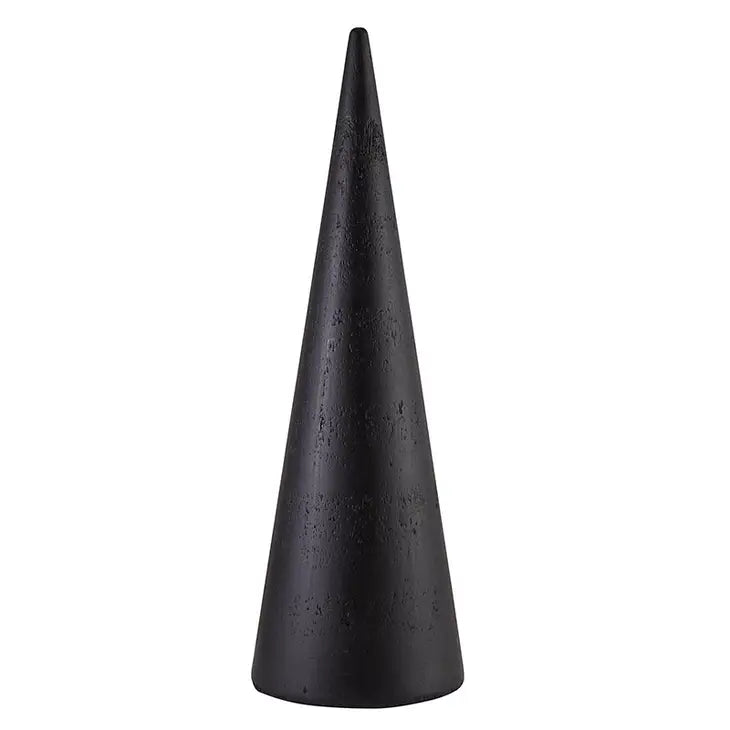 Large Wooden Cone Tree, Black