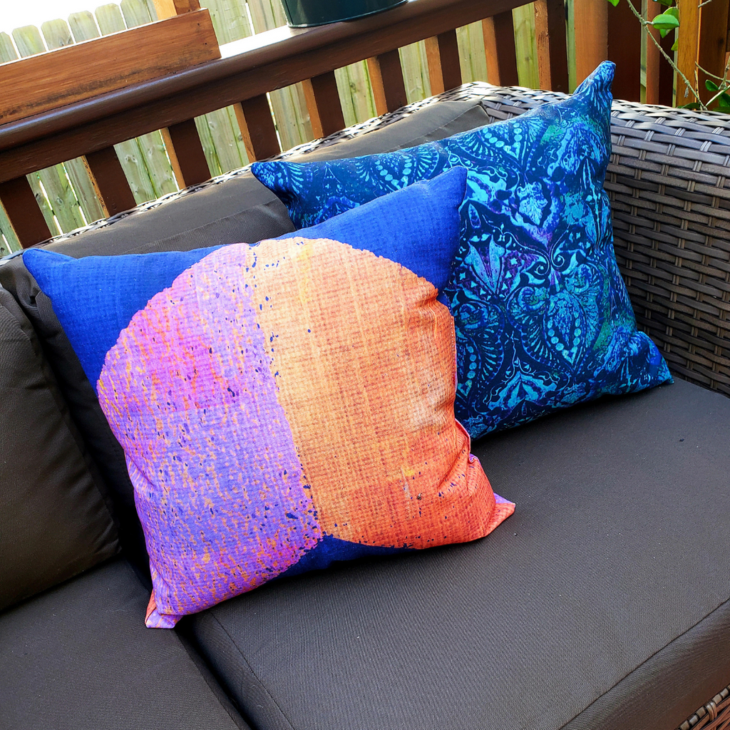 Outdoor Pillow - Neela Blue