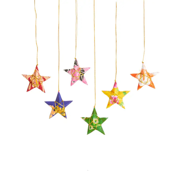 Sari Star Ornament Set of 6