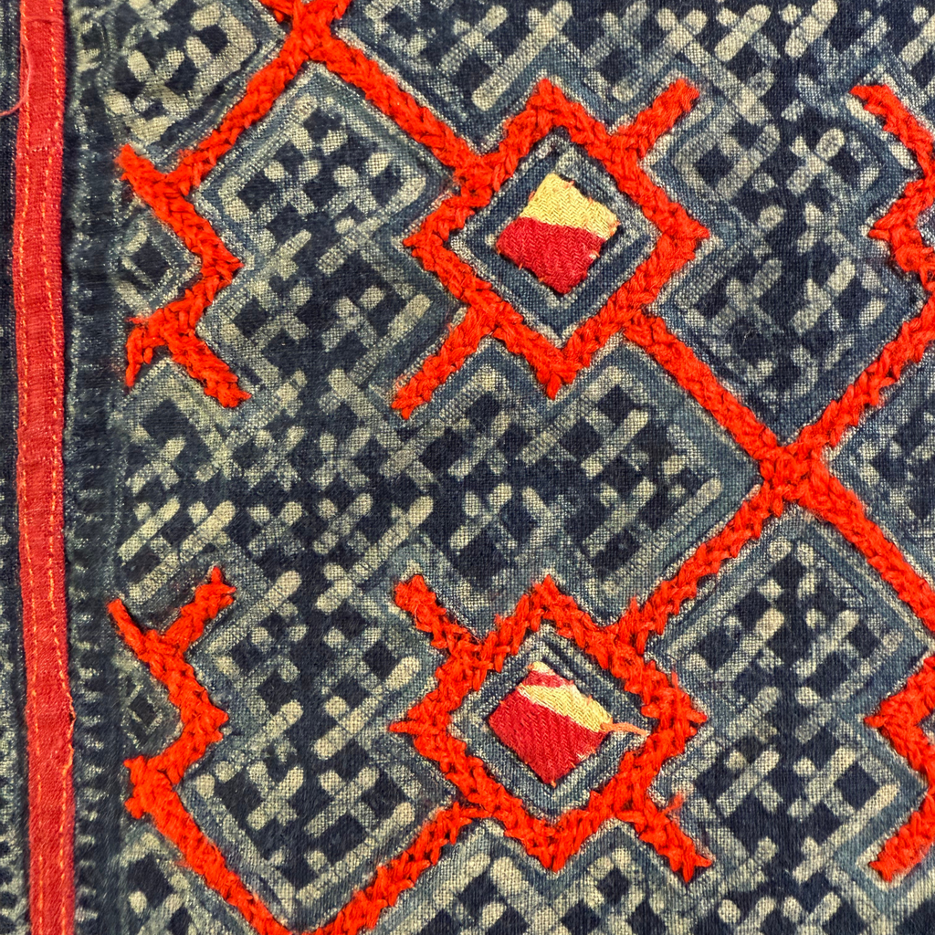 Hmong & Hemp Throw Pillow Cover