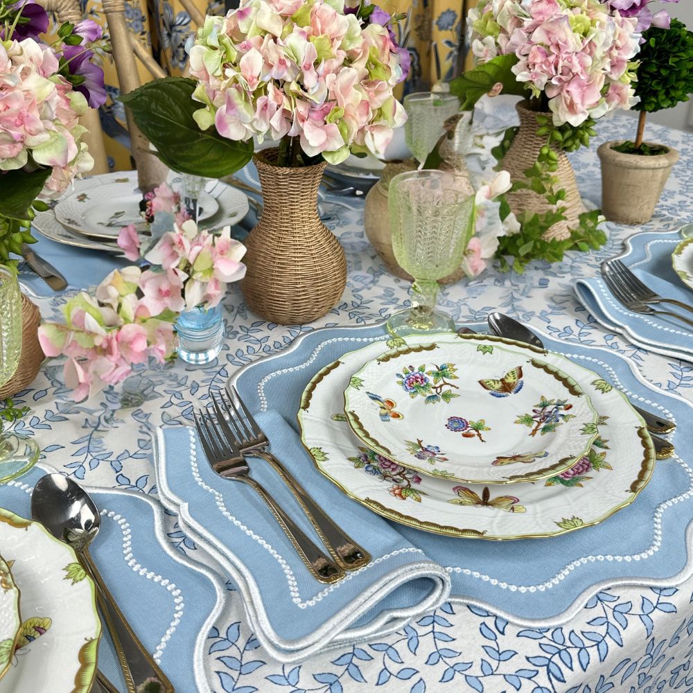 Blue Leaves - Tablecloth