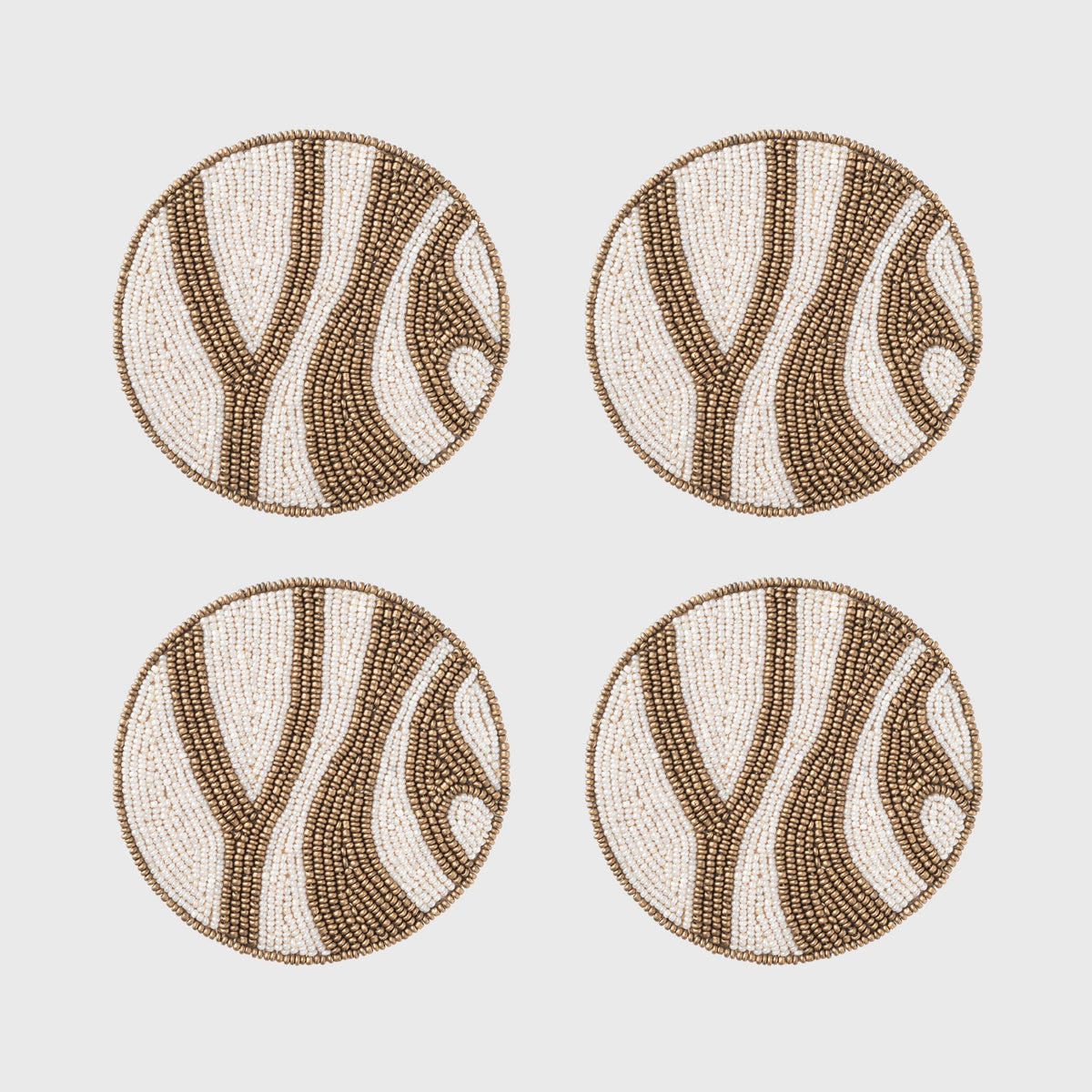 Zebra coasters, brown | SmithHönig