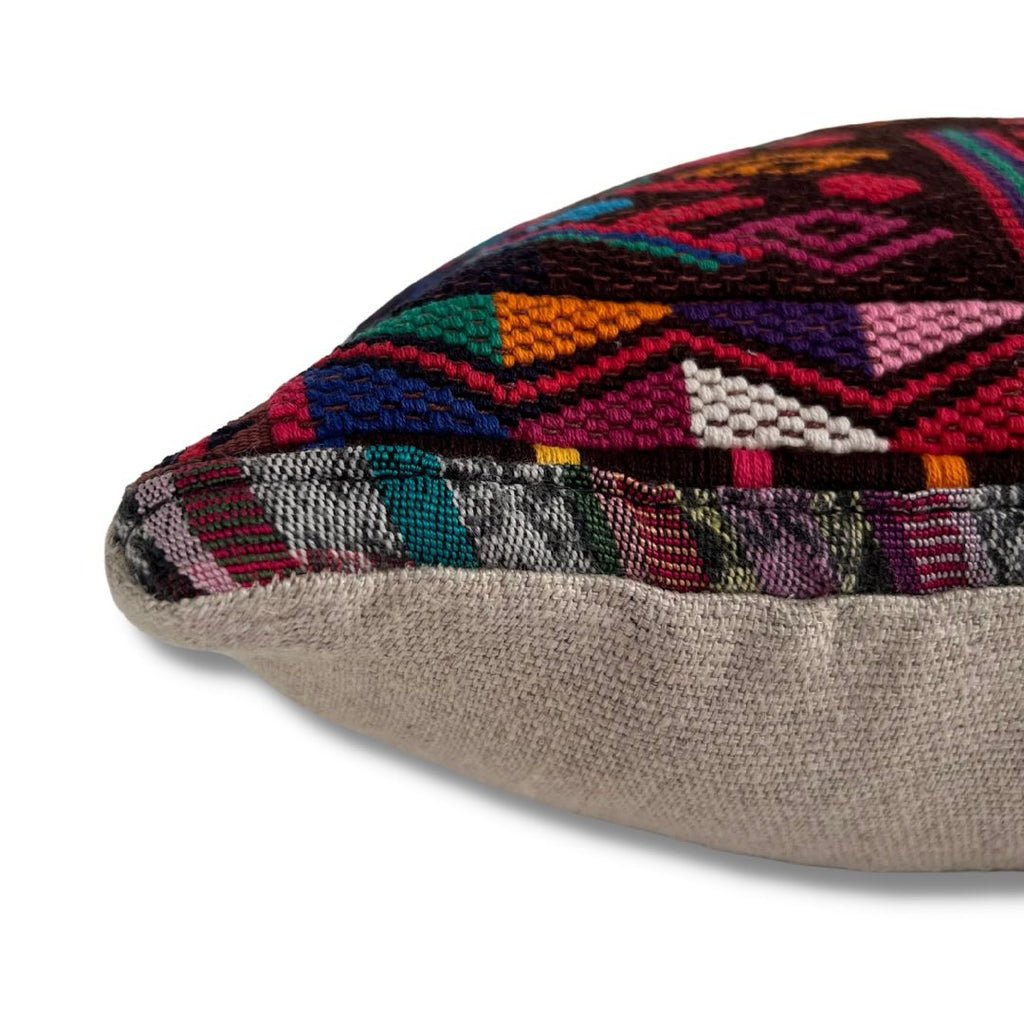 Huipil & Hemp Throw Pillow Cover