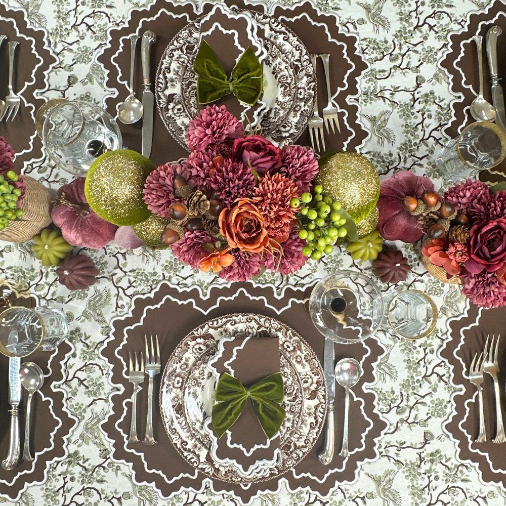 Whitley Placemat - Cocoa and White (Set of 4)