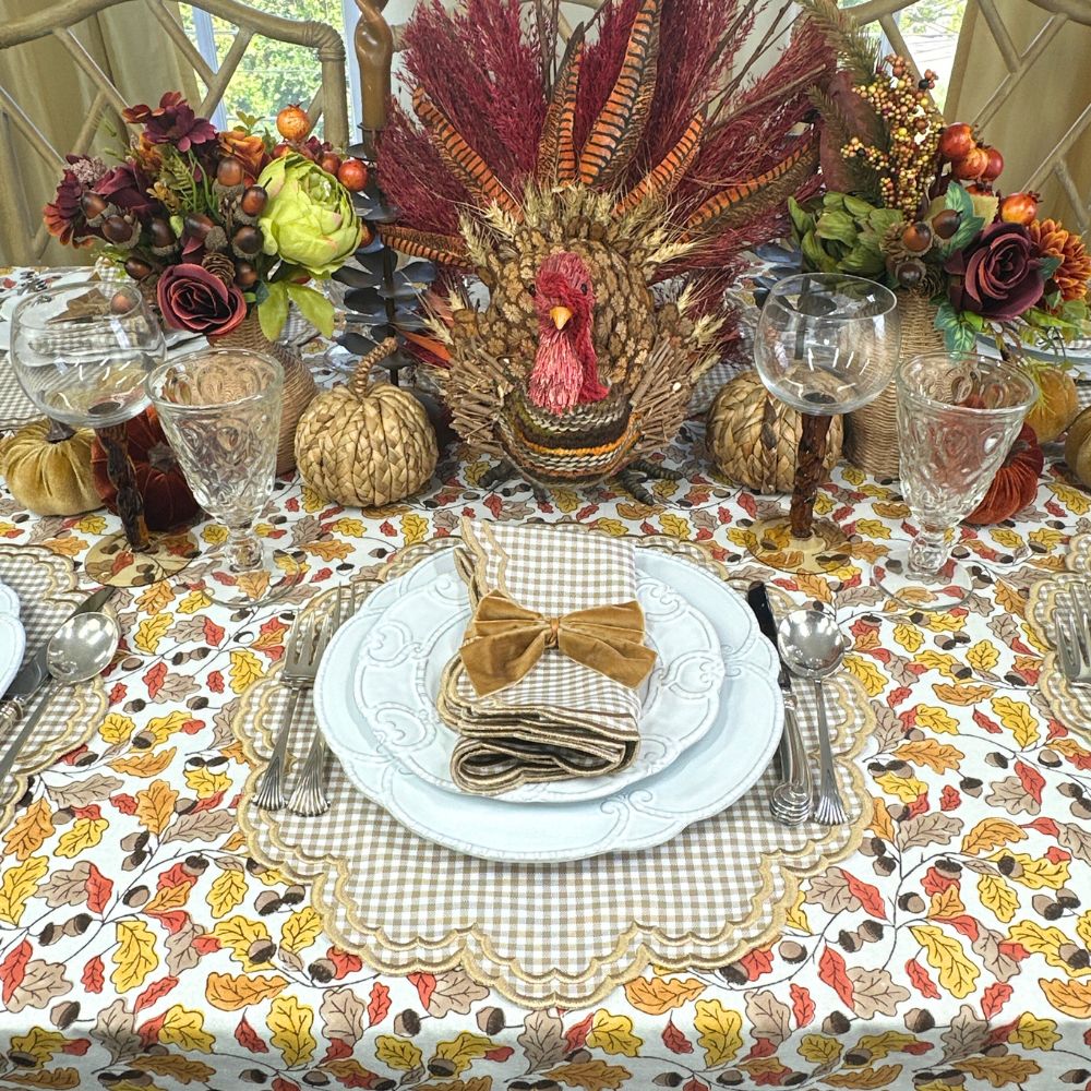 Bettina Napkin - Wheat Gingham (Set of 4)