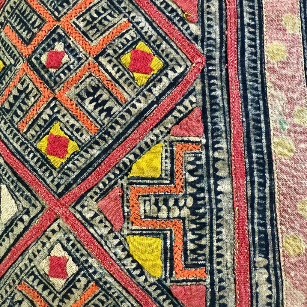 Hmong & Hemp Throw Pillow Cover