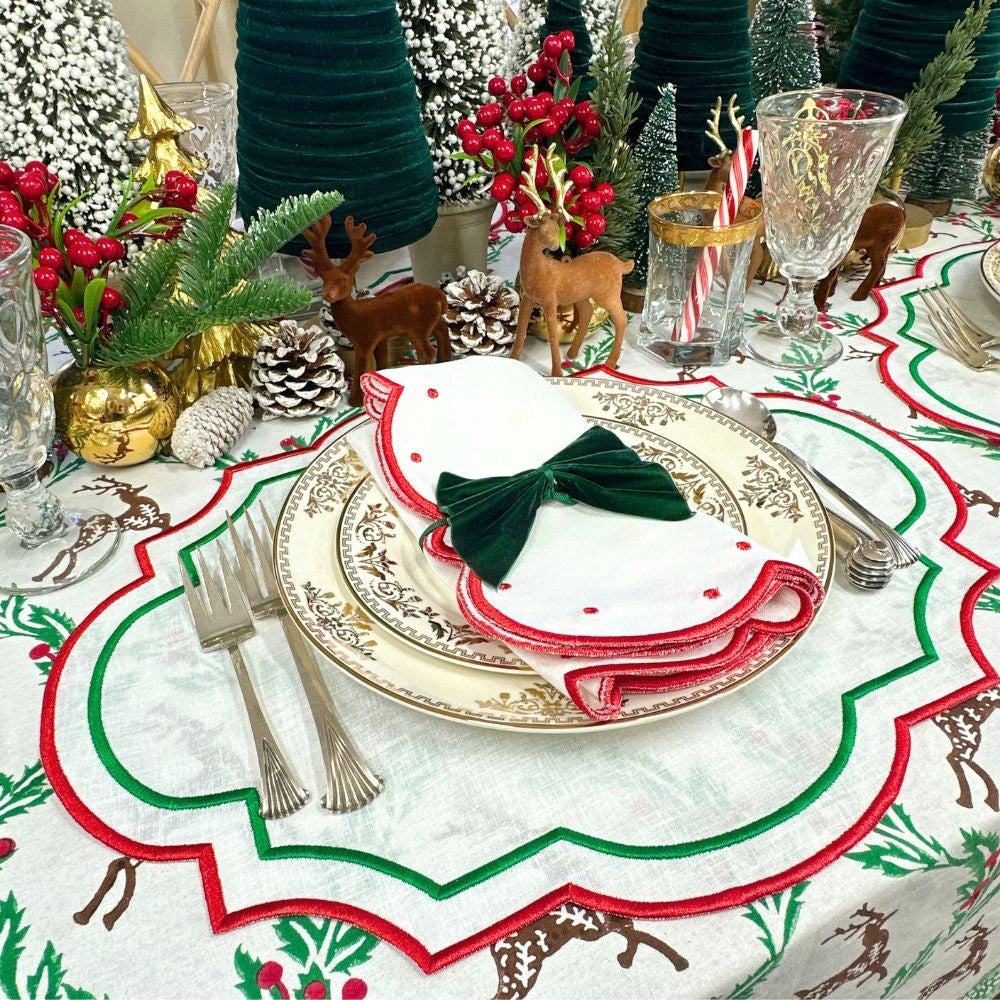 Enchanted Christmas Reindeer - Tablecloth