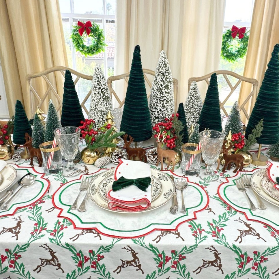 Enchanted Christmas Reindeer - Tablecloth