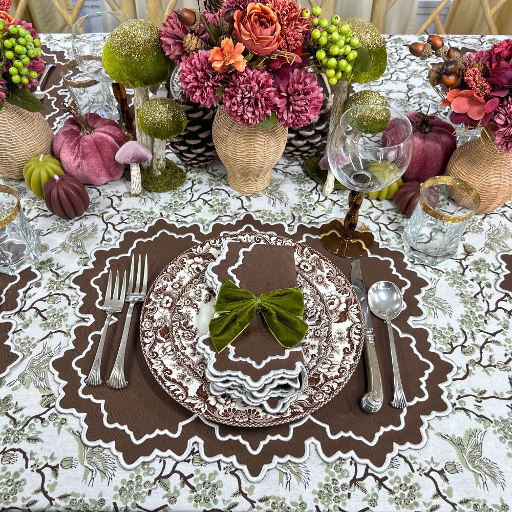 Whitley Placemat - Cocoa and White (Set of 4)