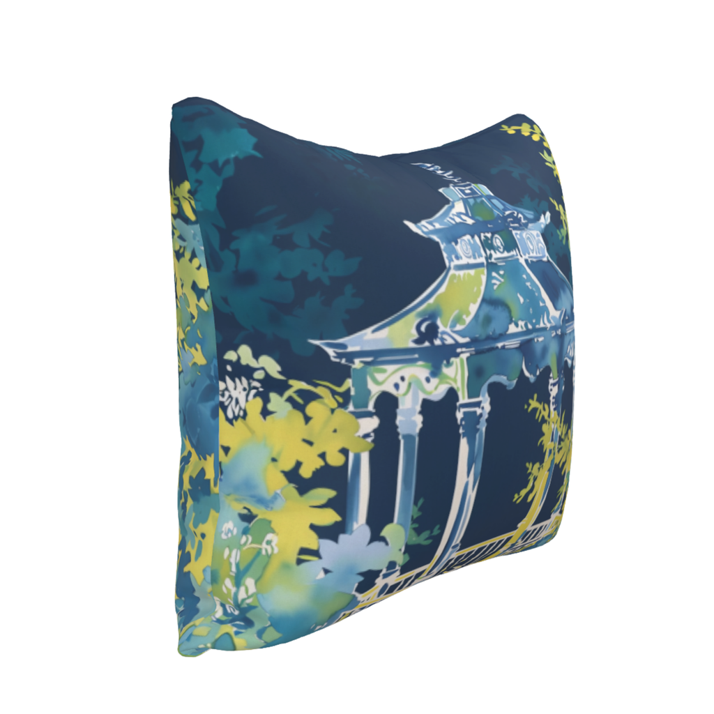 Blue Pavilion – Luxury Outdoor Pillow by SmithHönig - SmithHönig Outdoor Throw Pillow