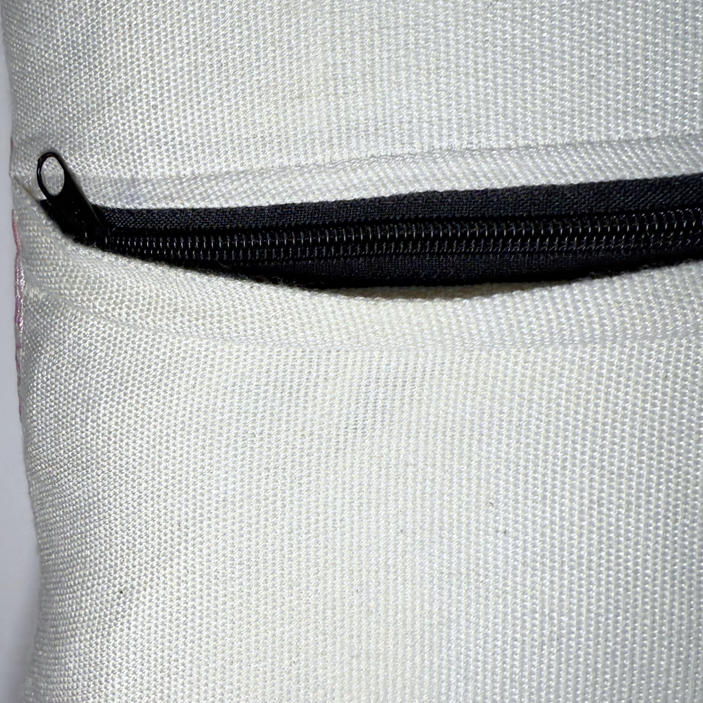 Handwoven Huipil & Cotton Throw Pillow Cover