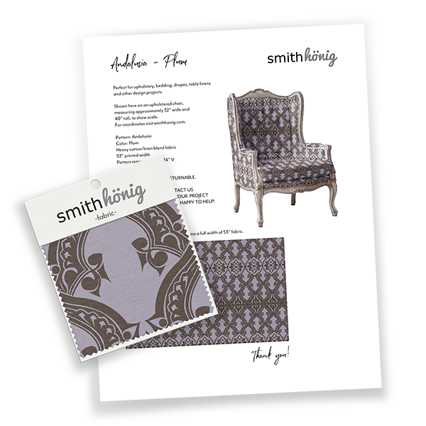 Fabric Swatch Kit - Andalusia/Plum