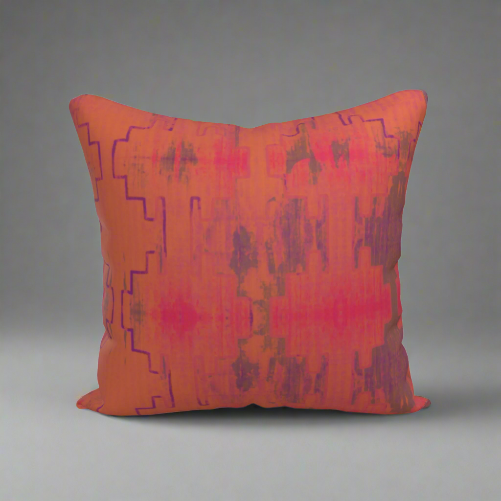 Andean Summer Sunrise 100% Cotton Pillow