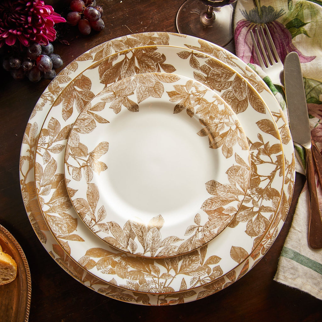 Arbor Gold Rimmed Dinner Plate