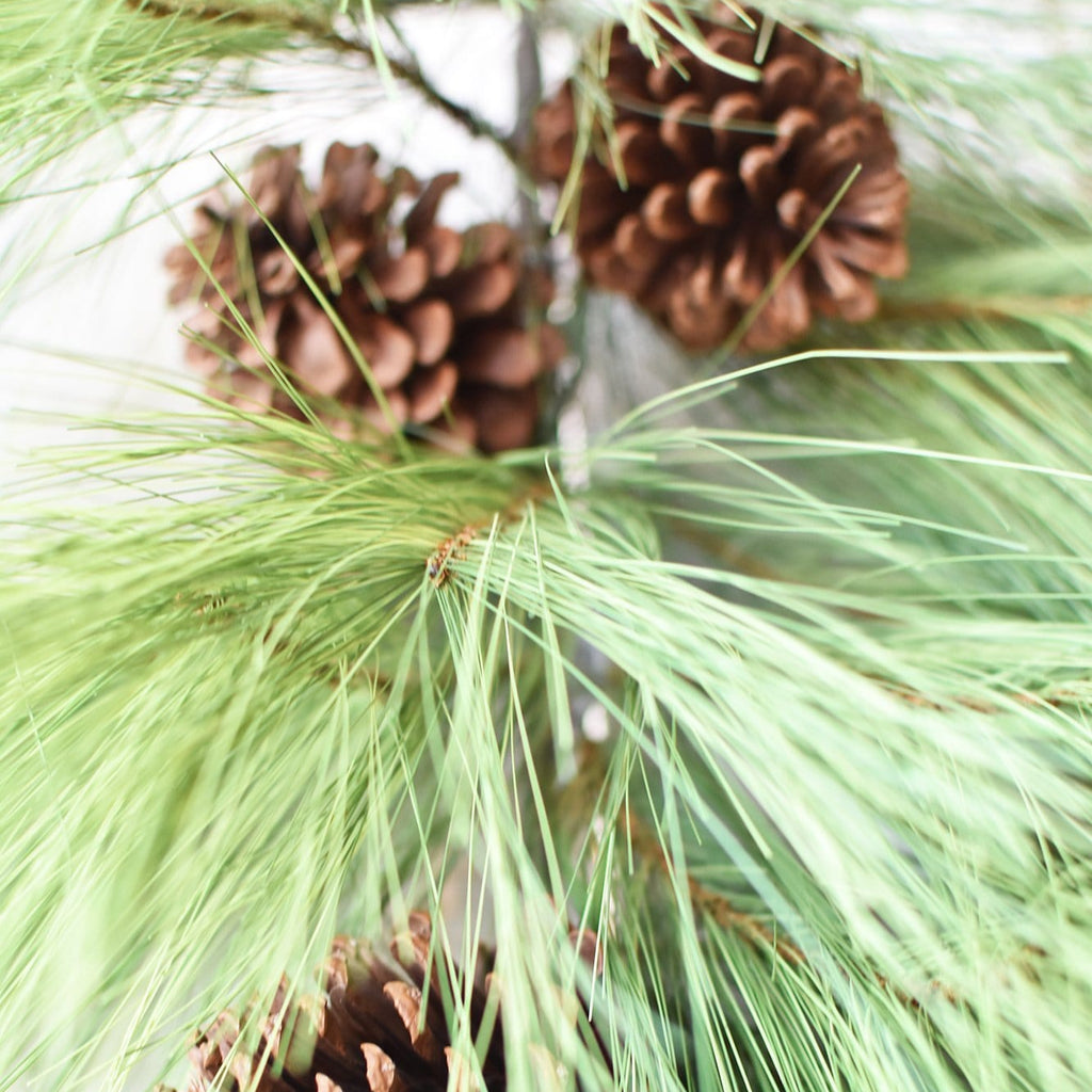 40" Faux Long Needle Pine Swag (w/o bow)