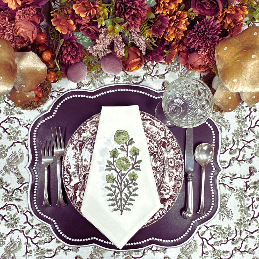 Charlotte Placemat - Dark Cocoa Vegan Leather (Set of 4)