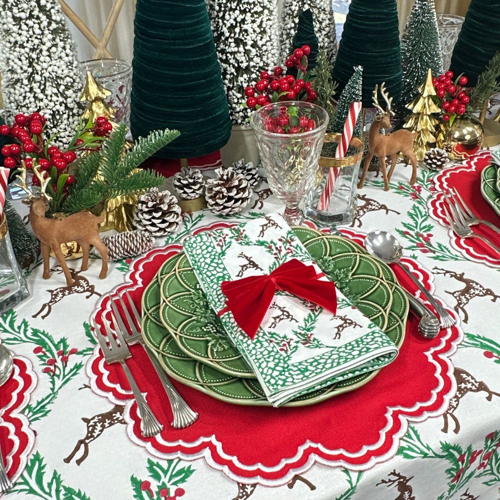 Enchanted Christmas Reindeer - Napkins (Set of 4)