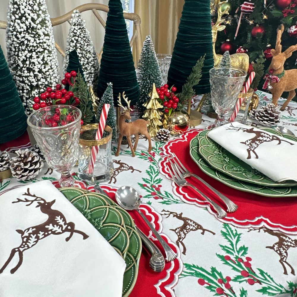 Enchanted Christmas Reindeer - Tablecloth