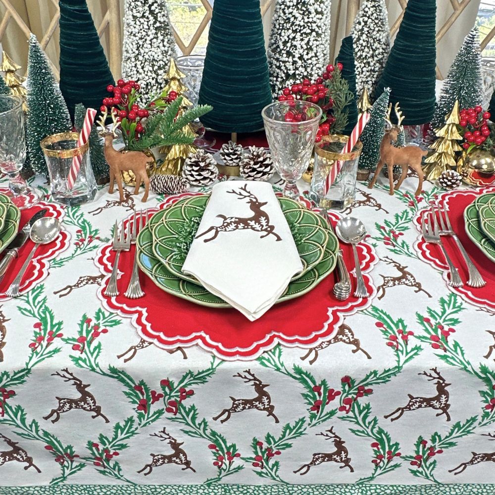 Enchanted Christmas Reindeer - Tablecloth