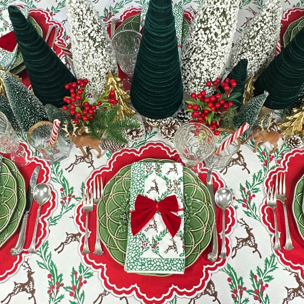 Enchanted Christmas Reindeer - Tablecloth