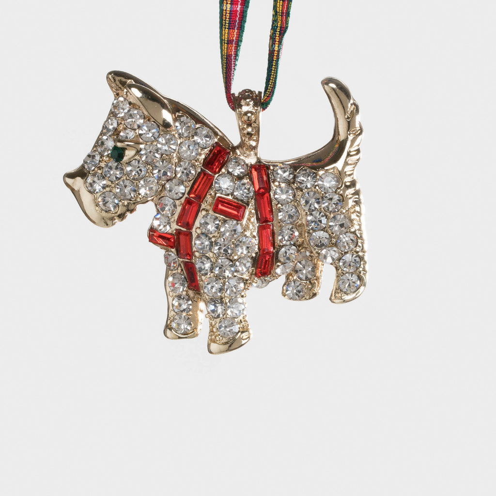 Scottie dog hanging ornament