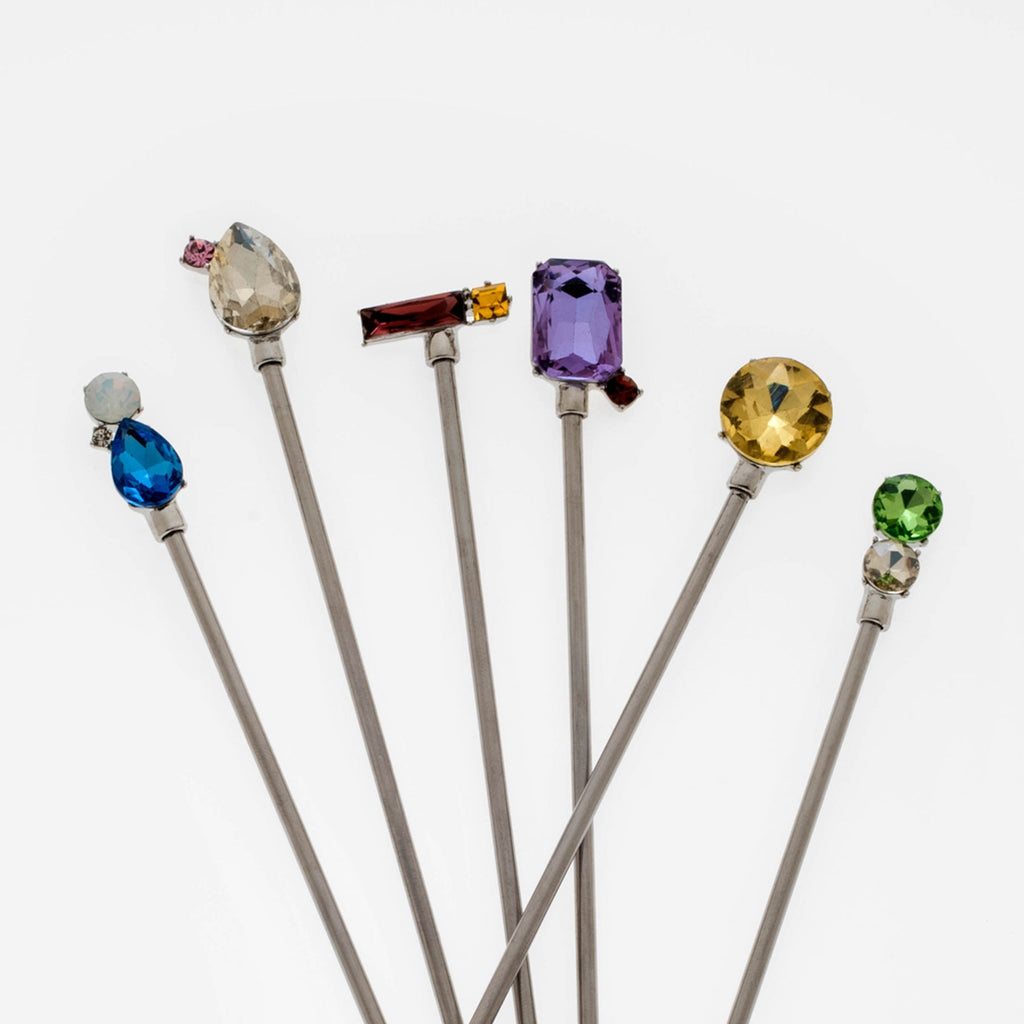 Jeweled swizzle sticks