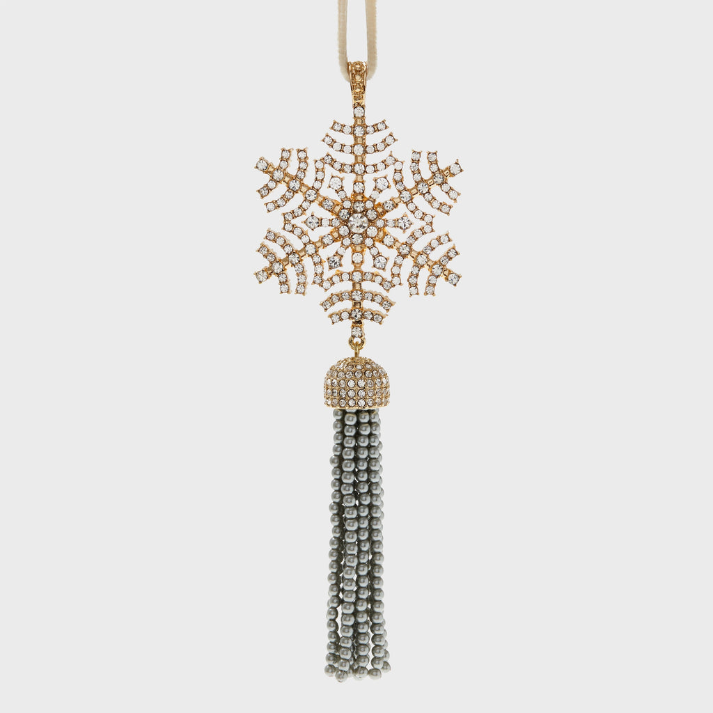 Snowflake tassel hanging ornament