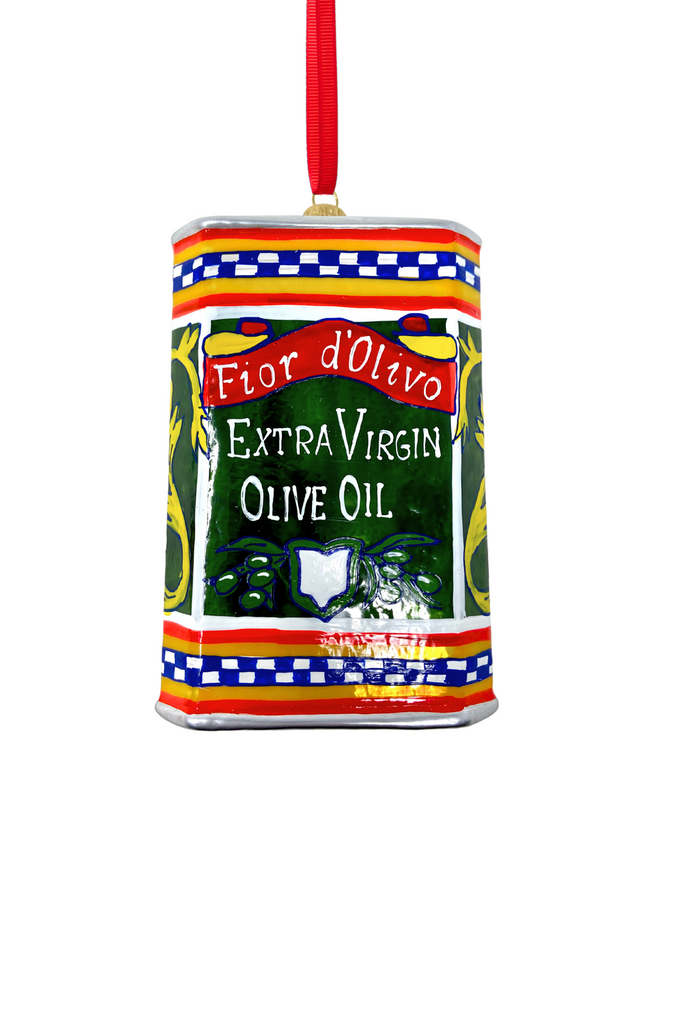 Extra Virgin Olive Oil Polish Glass Ornament