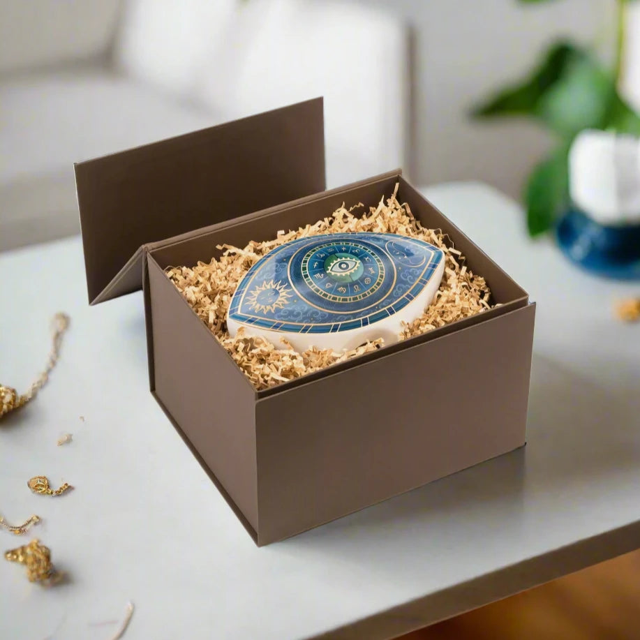 Celestial Unity - Evil Eye Zodiac Ceramic Statue