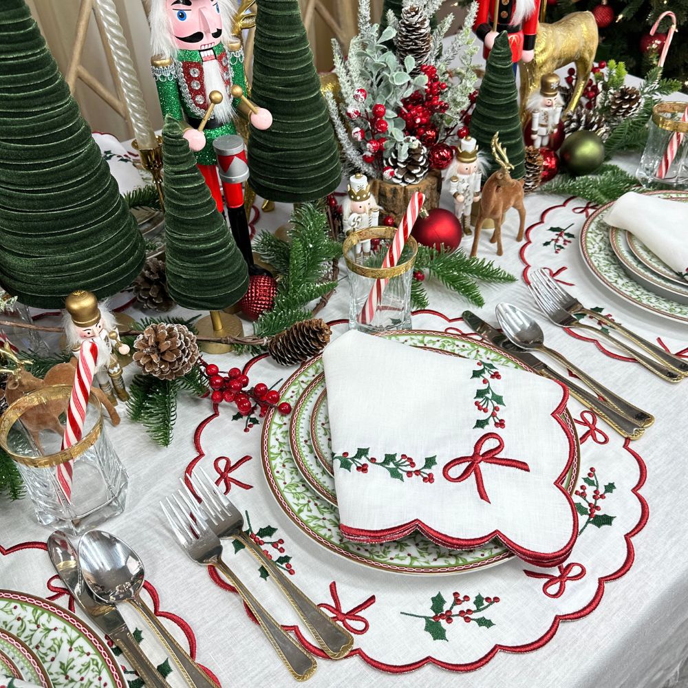 Studio Collection: Holly & Bows - Placemat (Set of 4)