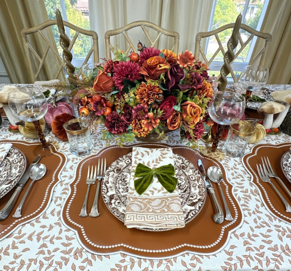 Charlotte Placemat - Light Cocoa Vegan Leather (Set of 4)