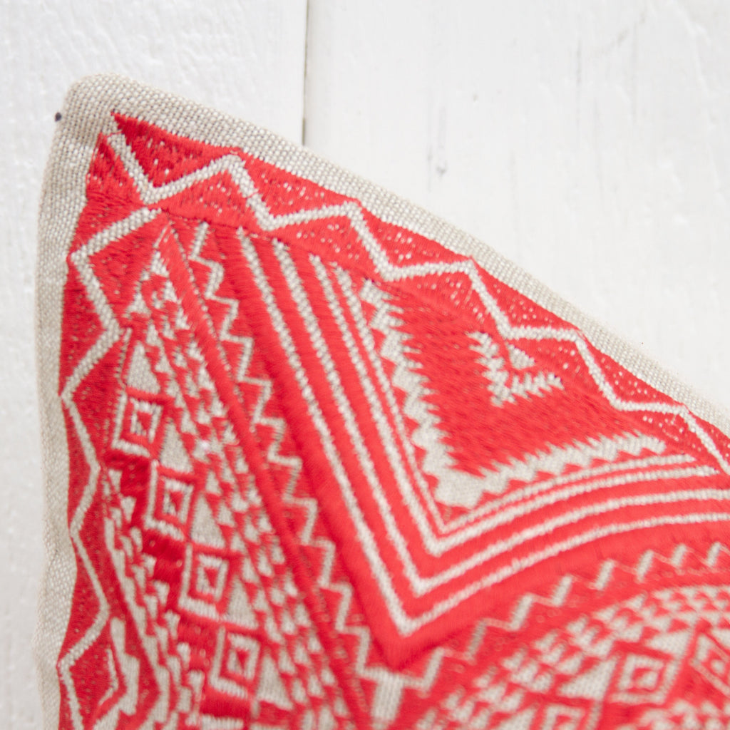 Elena Tenejapa Silk Embroidered Pillow Cover