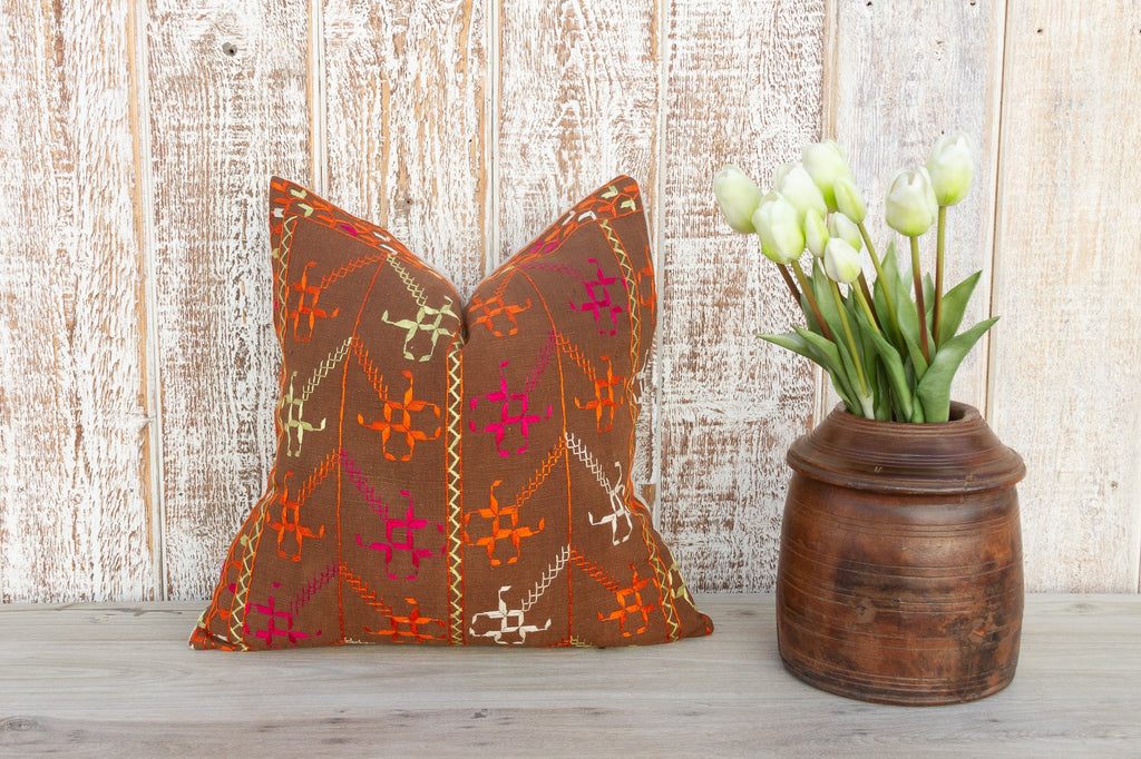 Abi Antique Indian Folk Pillow Cover