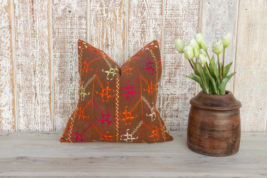 Abi Antique Indian Folk Pillow Cover